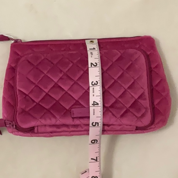 NWT Vera Bradley Compact Organizer Majestic Magenta with Front Zippered Pocket - Picture 8 of 8